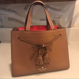 Kate Spade handbag. Used adoringly! Roughly 10”L x 8”W x 5”D. Classic Tote!